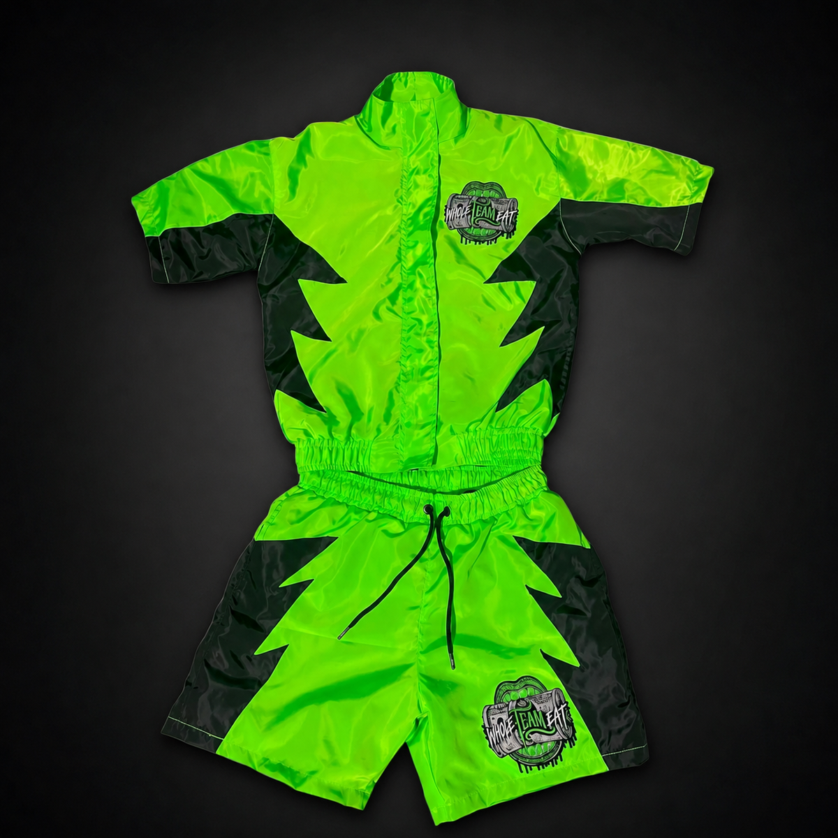 WTE Slime Season Short Set – Green/Black