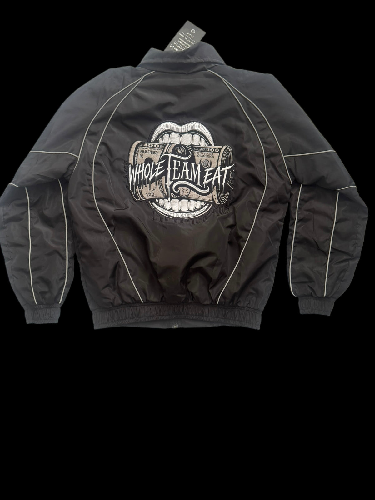 WTE Reflective Windbreaker Set — Black / White