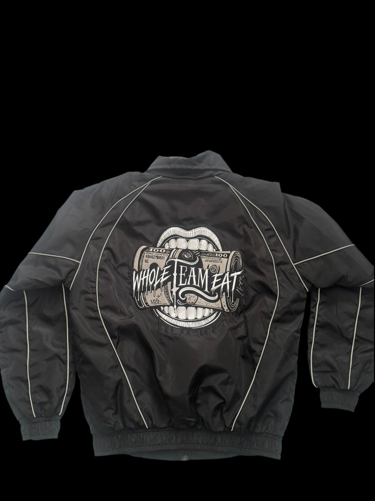 WTE Reflective Windbreaker Set — Black / White