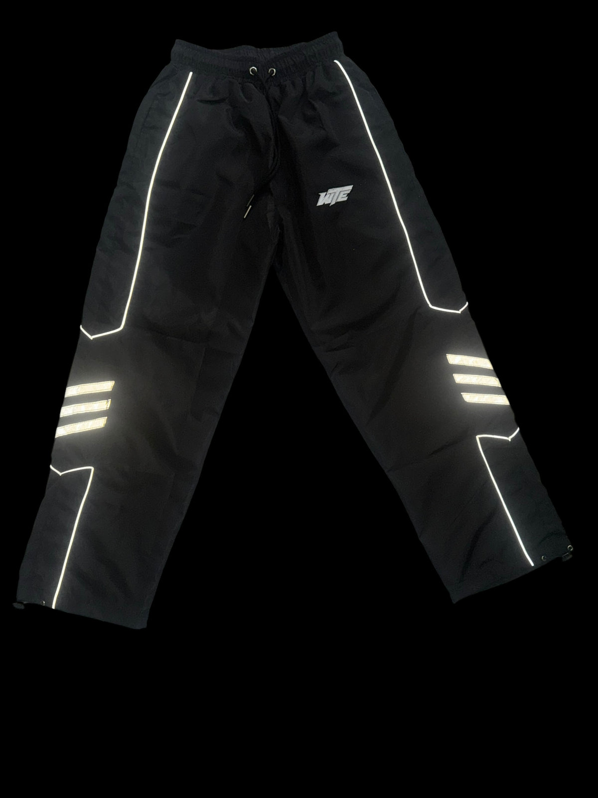 WTE Reflective Windbreaker Set — Black / White
