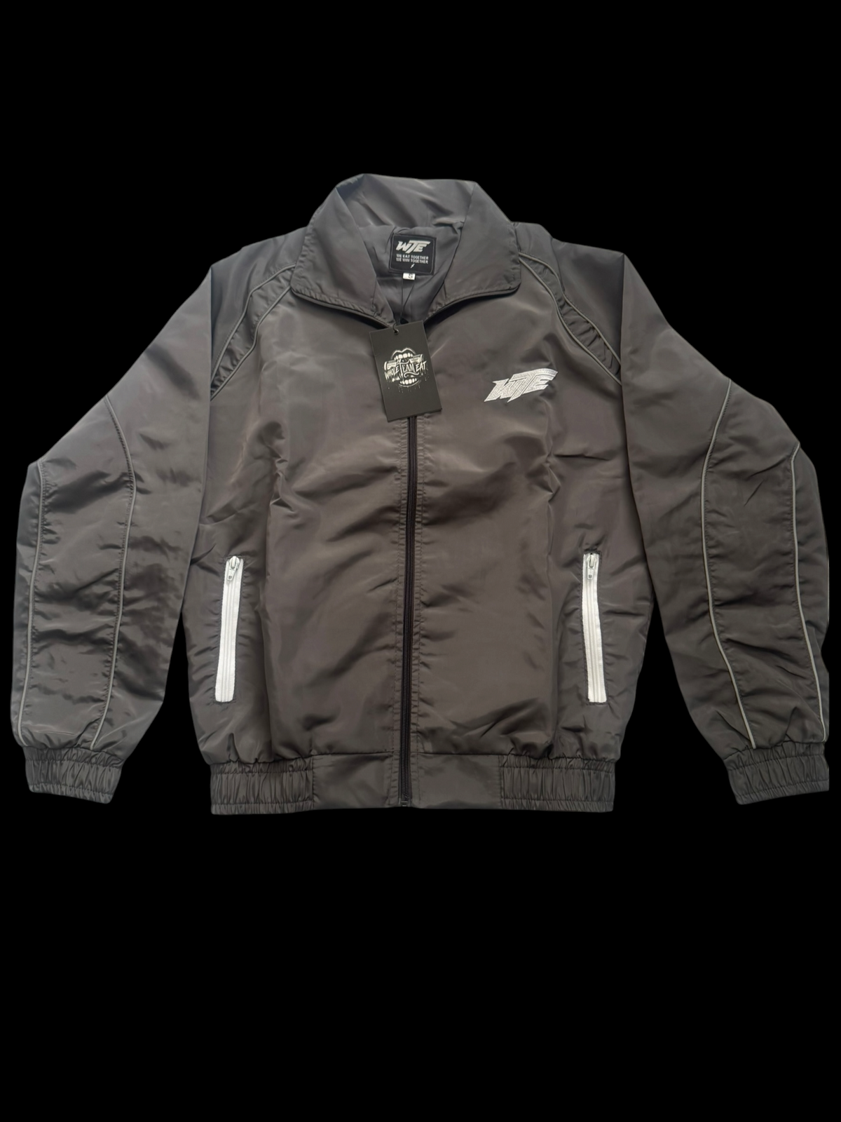 WTE Reflective Windbreaker Set — Grey / White