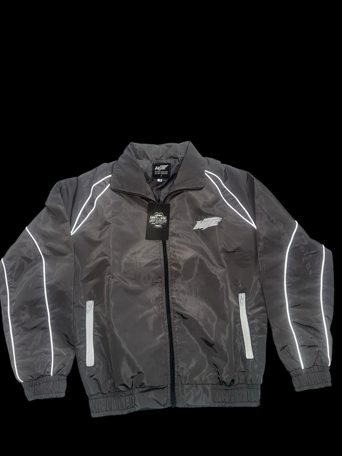 WTE Reflective Windbreaker Set — Grey / White